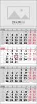 Календар 4 тела Елит Черен 2024
